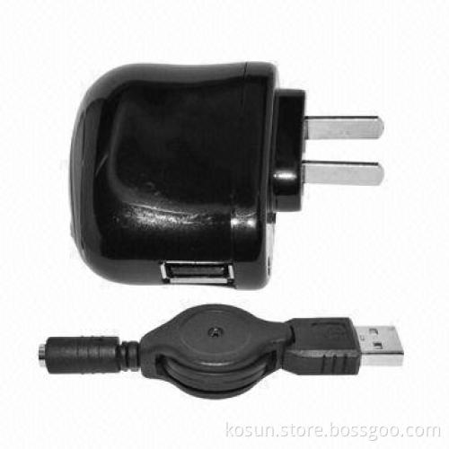 Mobile Phone Charger with 5V DC Output Voltage, and 1,000mAh Output Current